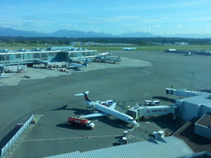 The view from Kerstin's hotel room at the airport.